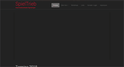 Desktop Screenshot of improtheater-spieltrieb.de