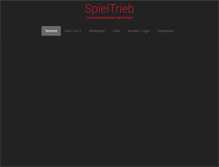 Tablet Screenshot of improtheater-spieltrieb.de